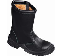 teXXor Bottes de sécurité S3 à fermeture éclair hivernale Zipper Noir/Vert-37
