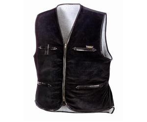 teXXor Breitgilet de cord Vega noir XL