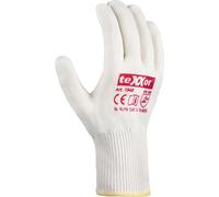 teXXor Gant en tricot fin coton/nylon Beige/boutons rouges-8