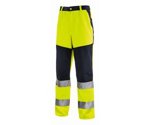teXXor Pantalon de sécurité Rochester jaune vif/navy 44