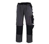 teXXor Pantalon de travail 2 en 1 en toile 320 et renforts en Cordura, gris, 20-008357-54