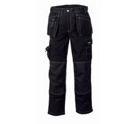 teXXor Pantalon de travail en toile Panama noir/noir 50