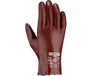 teXXor Topline Chemikaliengants de protection Pvc brun rouge (12 paires) 2110 9
