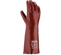 teXXor Topline Chemikaliengants de protection Pvc brun rouge (12 paires) 2112 9