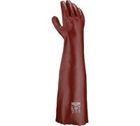 teXXor Topline Chemikaliengants de protection Pvc brun rouge (12 paires) 2114 10