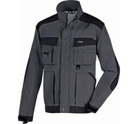 teXXor Veste à bretelles en toile Antigua Gris/Noir L