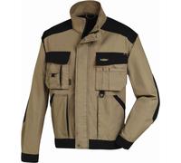 teXXor Veste à bretelles en toile Antigua Kaki/Noir 64