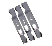 Texxparts 742-0677 Lot de 3 lames de tondeuse 942-0677 compatibles avec Cub Cadet SLT1554 GT1554 VT RZT54 LGT1054 GT1054 GTX1054 SLTX1054 RZT-S54 RZT-S54 RZT-S54 L54 K. H RZT-L54KW GTX2654 GT54