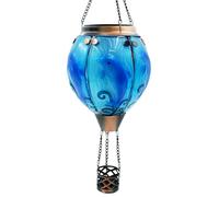 TEYIGARDEN Lanterne solaire montgolfière avec flamme dauphin