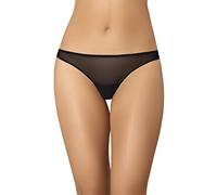 Teyli Culotte Brésilienne en Résille pour Femme - avec Finition sans Couture - Lingerie féminine Noir XXL