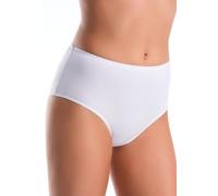 Teyli Culotte Femme Slips Taille Haute Fibre de Bambou, Blanc, XXL