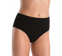 Teyli Culotte Femme Slips Taille Haute Fibre de Bambou, Noir, XL