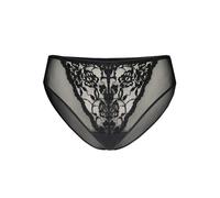 Teyli Culotte Femme Taille Basse Entièrement en Maille avec Élément en Dentelle À L’Avant Élégante Et Confortable pour Le Quotidien, Mettant en Valeur La Silhouette Et Confortable À Porter.Noir 3XL