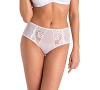 Teyli Culotte Femme Taille Haute Confortable - Classique Culotte Taille Haute Femme - Slip Transparent Parfait pour Un Usage Quotidien - Transparente associée à Une Dentelle à Grand Motif Floral