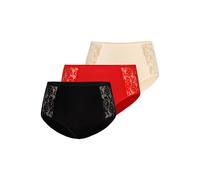 TEYLI Culotte 'Loren' crème / rouge / noir, Taille XL