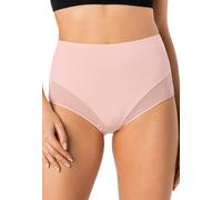 Teyli Culottes Dames en Coton À Taille Haute, Douces Et Respirantes, avec Empiècements en Résille, Offrant Un Confort Quotidien, Une Légèreté Et Une Élégance Subtile. Rose L