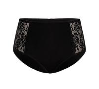 Teyli Slips en Coton pour Femmes avec détails en Dentelle Qui affinent la Silhouette - Culottes Taille Haute Confortables - Lingerie féminine en Coton élégante et Respirante Noir XXL