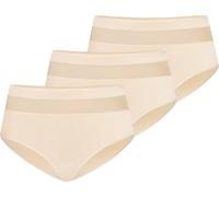 Teyli Pack de 3 : Slip taille haute en coton Vera Female 1126-3 beige M