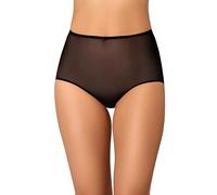 Teyli Slip Femme en Maille Transparente - Bikinis et Slips Taille Haute pour Femmes - Slip Taille Haute Femme avec Doublure en Coton.Noir 3XL