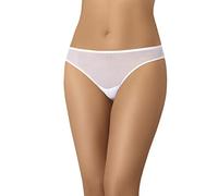 Teyli Slip Femme en Mesh Transparent - Bikinis et Slips Taille Basse pour Femmes - Slip Taille Basse avec Doublure en Coton. Blanc XS