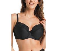Teyli Soutien-Gorge à Armatures pour Femme avec Dentelle Florale Estel, Noir, 95G