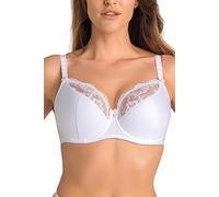 Teyli Soutien-Gorge Élégant À Armatures pour Femme - Soutien-Gorge Coque À Armatures, Modèle Confortable Et Délicat avec Maintien Parfait Et Coupe Féminine Blanc 85F