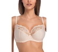 Teyli Soutien-Gorge Femme à Armatures, Bretelles réglables, Dentelle - Grande Taille - Lingerie Maintien et Confort Beige 95J
