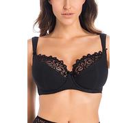 Teyli Soutien-Gorge Souple À Armatures pour Femmes, Soutien-Gorge Confortable Et Élégant, Offrant Un Léger Maintien, Un Style Raffiné Et Une Finition en Dentelle sur Le Haut des Bonnets. Noir 80M