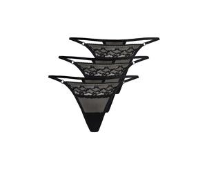 TEYLI String 'Erori' noir, Taille XXL