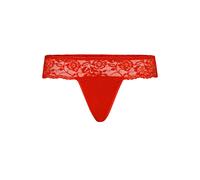 Teyli Strings Classiques Et Confortables pour Femmes, Qui Mettent Subtilement en Valeur La Silhouette Tout en Alliant Élégance, Confort Et Délicatesse, avec Une Taille en Dentelle. Rouge XL