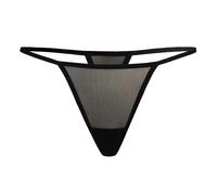 Teyli - String Sensuel en Fine résille Semi-Transparente, conçu pour Les Femmes Qui apprécient la légèreté, l’élégance et Une féminité subtilement Mise en Valeur. Noir XXL