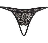 Teyli tanga ouvert avec dentelle florale Osa Female 3107T noir L/XL