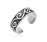 Teyolo Bague d'orteil pour femme cœur/étoile/spirale/dauphin/infiniment pied bague réglable ouverte bague d'orteil bijoux d'été, 3, Métal, Aucune pierre précieuse