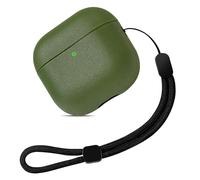 Teyomi Coque en TPU Compatible avec AirPods 4 génération, étui de Protection Compatible avec Apple Airpods 4 avec dragonne, Conception de Texture, Prend en Charge Le Chargement sans Fil [Vert Clair]