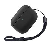 Teyomi Coque pour AirPods Pro 2, Etui pour Airpods Pro 2, Protection Airpods Pro 2eme Generation avec Dragonne, Anti-Antichoc Housse pour Apple AirPods Pro2 2022 Étui de Chargement (Noir)