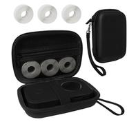 Teyomi Étui compatible avec Phomemo D30 D35, NELKO P21, NIIMBOT D110, pour étiqueteuse JADENS D110 avec 3 rouleaux de ruban d'étiquettes (papier d'étiquettes 12 mm x 40 mm) - Sac de rangement rigide -