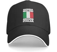 TeysHa Casquette de Baseball Snapback Sun Hat Giorgia Meloni Grazie Casquette de Baseball pour Hommes et Femmes Cadeau de Noël pour Hommes Femmes