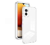 TEYYOS Armure Coque Clair pour Motorola Moto E22/Moto E22i, Doux TPU/PC Transparente Colorée Bordure Etui, Antichoc Bumper Protection Housse - Blanche