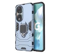 TEYYOS Coque pour Honor 90, Housse TPU/PC Armor Etui avec Holder Support, Hybrid Silicone Case Antichoc Bumper Cover, Bleu