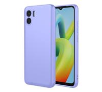 TEYYOS Coque pour Xiaomi Redmi A1/Redmi A2, Doux Silicone Liquide Housse, Antichoc Trois Etages Complète Protection Etui, Violet