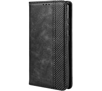 TEYYOS Housse Folio en Cuir pour Xiaomi 15T Coque, Premium PU/TPU Flip Étui Portefeuille avec Fentes pour Cartes, Pochette Protector Etui Case Cover - Noir
