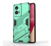 TEYYOS Robuste Housse pour Motorola Edge 50 Fusion, PC+TPU Ultra Protection Coque Rugged Armor Bumper Case Cover avec Support Invisible - Vert