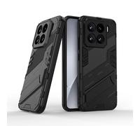 TEYYOS Robuste Housse pour Xiaomi 15, PC+TPU Ultra Protection Coque Rugged Armor Bumper Case Cover avec Support Invisible - Noir