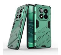 TEYYOS Robuste Housse pour Xiaomi Redmi Note 14 Pro 5G/Poco X7 5G, PC+TPU Ultra Protection Coque Rugged Armor Bumper Case Cover avec Support Invisible - Vert
