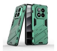 TEYYOS Robuste Housse pour Xiaomi Redmi Note 14 Pro Plus 5G/Note 14 Pro+, PC+TPU Ultra Protection Coque Rugged Armor Bumper Case Cover avec Support Invisible - Vert