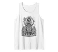 Tezcatlipoca Aztec Night God Miroir Obsidienne Miroir Débardeur