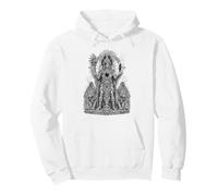 Tezcatlipoca Aztec Night God Miroir Obsidienne Miroir Sweat à Capuche