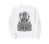Tezcatlipoca Aztec Night God Miroir Obsidienne Miroir Sweatshirt