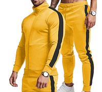 TEZO Débardeur pour homme Fitness Performance Muscle Sleeveless Gym Training Bodybuilding Vest, Jaune/noir, L