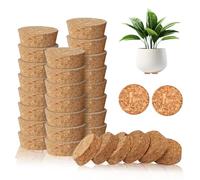 Tezuyok Lot de 36 pieds invisibles pour pot de fleurs - 4,1 x 4,6 cm - Surface antidérapante - Pieds robustes en liège - Pour intérieur et extérieur